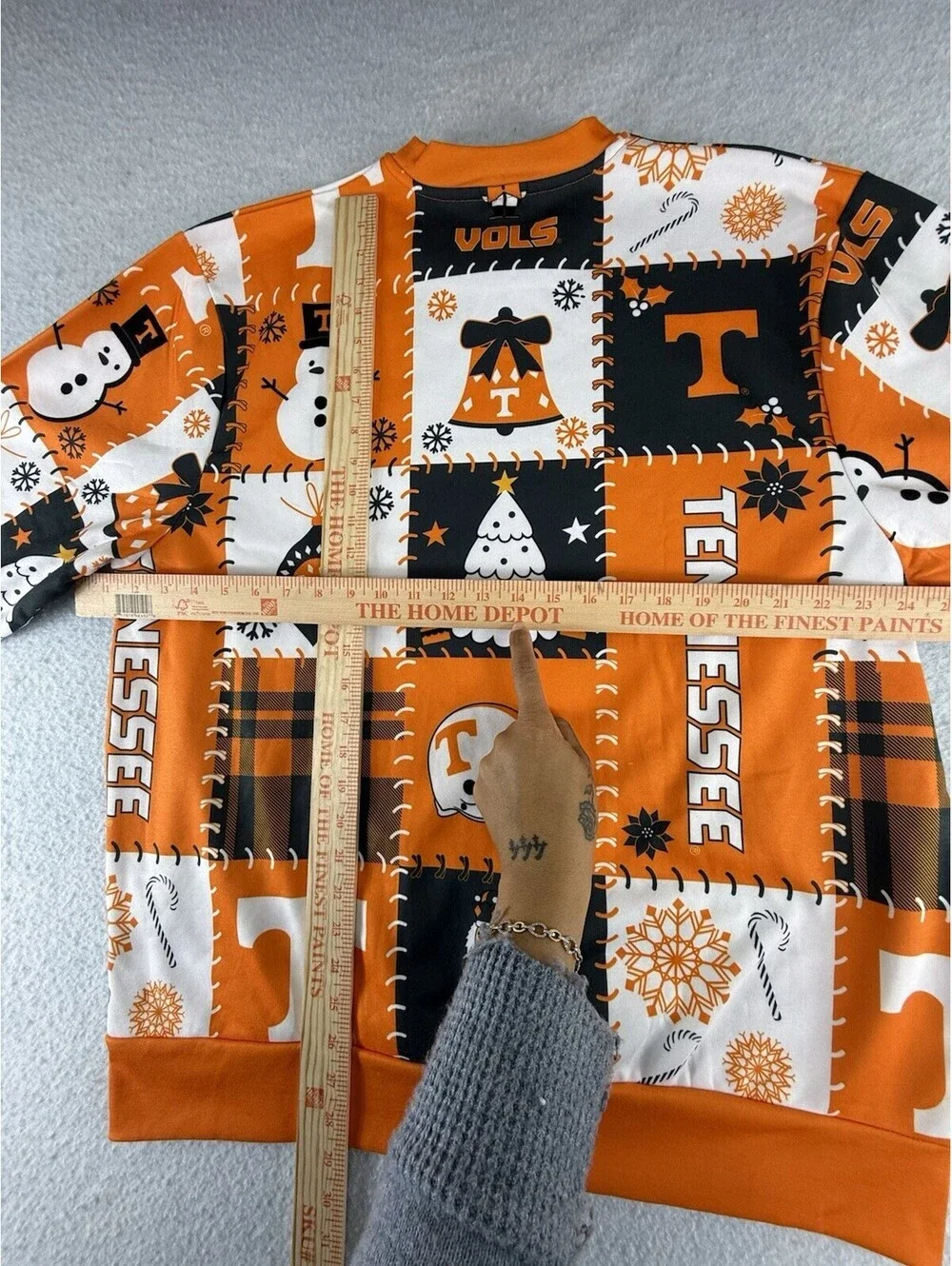 Tennessee Volunteers Vols Graphic Logo Pullover Crewneck Sweatshirt Men’s L
